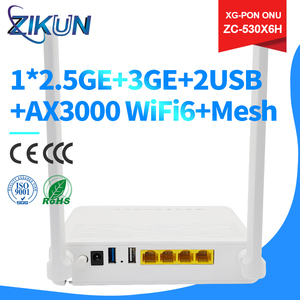 OEM ODM อุปกรณ์เชื่อมต่ออินเทอร์เน็ตความเร็วสูง AX3000 WiFi6 XG-PON ONT 1*2.5GE+3*GE+2USB+2.4G&5G +Mesh - Product Image 2