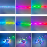 Bande LED ultra-fine 2,7 mm SMD RGB IC 5V USB avec contrôle intelligent par application, effet de couleur de rêve, défilement de couleur, effet cheval courant