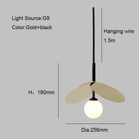 Lustre moderne en verre en forme de pétale, suspension de luxe à deux feuilles, support de lustre design avec lustre pour mariage