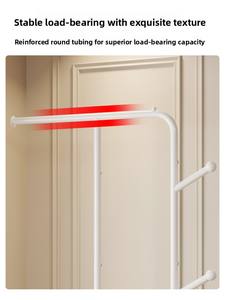 JIABEIHAO <span class=keywords><strong>Perchero</strong></span> Metálico Sencillo de <span class=keywords><strong>Pie</strong></span> para Secar y Almacenar Ropa, Ideal para Dormitorios y Habitaciones Pequeñas - Product Image 5