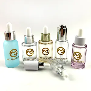 Medicine packaging juicer olive oil dropper plastic serum bottles empty clear essential oil bottle with dropper 15 ml