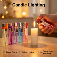 Briquet électrique jetable Baida en plastique, style classique pour fumeurs de cigarettes, avec logo