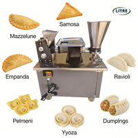 Machine à pâtes automatique professionnelle pour la restauration, pour la préparation de tourtes à la viande, samosas, empanadas, gyozas, pierogis, raviolis, dumplings, pelmenis, mezzalune