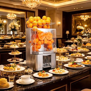 Presse-agrumes automatique haute vitesse pour oranges et citrons, idéal pour les cuisines commerciales et les petits-<span class=keywords><strong>d</strong></span>éjeuners <span class=keywords><strong>d</strong></span>'hôtel - Product Image 1