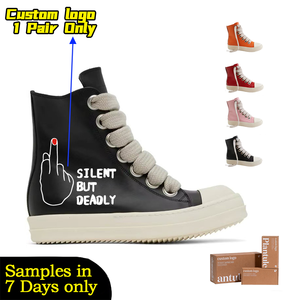 <span class=keywords><strong>Stivaletti</strong></span> <span class=keywords><strong>Donna</strong></span> alla Caviglia Neri con Stampa Serigrafica Personalizzata, Scarpe in PU di Lusso con Cerniera e <span class=keywords><strong>Lacci</strong></span> Jumbo, Modello Alto - Product Image 1