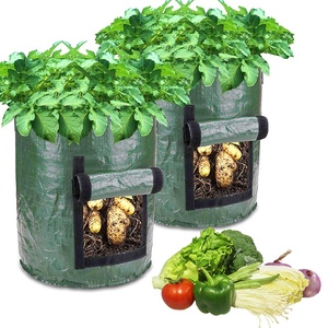 Bolsas de siembra de patatas para jardín, alta calidad, tejido de Pe, macetas para cultivo de setas verdes - Product Image 1