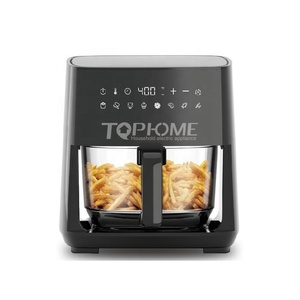 <span class=keywords><strong>Friteuse</strong></span> à air numérique 1350W 4,5L en verre borosilicate haute résistance, avec revêtement antiadhésif PTFE, protection contre la surchauffe et design moderne - Product Image 1