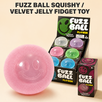 Mainan Vaseline Fuzz Ball Squishy Grosir, Bola Lembut Berbulu, Bola Remas Lambat Mengembang Kembali, Mainan Fidget, Hadiah untuk Toko Ritel