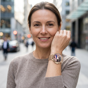 Nuevo Reloj Inteligente de Lujo para Mujer 2026 V60 con Llamadas BT, Monitor de Frecuencia Cardíaca <span class=keywords><strong>y</strong></span> SpO2, Incluye Correas de Reloj de Regalo Adicionales, Personalizado de Fábrica - Product Image 2