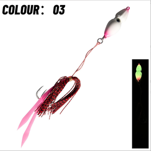 Leurre de pêche <span class=keywords><strong>Inchiku</strong></span> Lead Jig 40g-100g avec poids imprimés, hameçon artificiel phosphorescent pour calamar, pour la pêche au bar en eau salée - Product Image 6