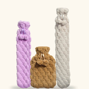 Bouteille d'eau chaude <span class=keywords><strong>auto</strong></span>-chauffante en caoutchouc personnalisée en usine avec housse en peluche douce, chauffe-mains, sac d'eau chaude - Product Image 3