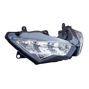 ไฟหน้ามอเตอร์ไซค์ Yongjin ความสว่างสูง สีดำ พร้อมไฟสูง/ต่ำ สำหรับ Kawasaki Ninja Z400 - Product Image 2