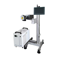 Mesin Pengkodean Laser Optowave Fiber CO2 UV Canggih Otomatis Online Bersertifikasi CE FDA untuk Logam Plastik Kaca Kertas PVC