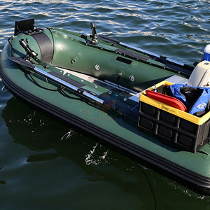 Bateau pneumatique en PVC à prix abordable, bateau semi-rigide en aluminium, radeau de pêche en caoutchouc gonflable avec plancher à matelas pneumatique - Product Image 3