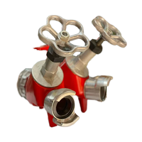 Accessoires d'équipement de lutte contre l'incendie pour vérin de décharge divisé Storz haute pression DIN 14307/08 à 2 voies pour véranda