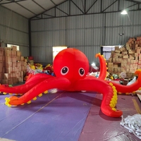 Tentacules de pieuvre gonflables géants pour événements commerciaux, modèle d'animal marin mignon, étanche IP65 pour usage extérieur