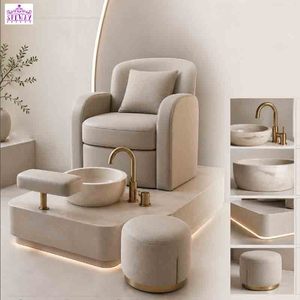 Fournitures professionnelles de pédicure, chaises de pédicure pour salon, équipement, station de manucure portable et bassin de pédicure de luxe - Product Image 5