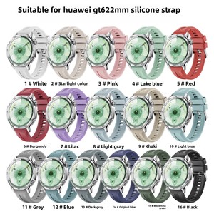 רצועת ספורט רשמית מסיליקון GT6 עם אבזם סיכה, רצועה נושמת ורכה ונוחה, התאמה אוניברסלית לסדרת GT 22mm - Product Image 6