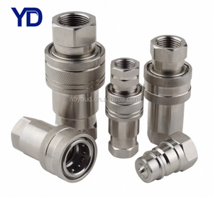 ISO7241-A tiêu chuẩn 304 thép không gỉ mở và đóng loại thủy lực nhanh chóng khớp nối/Coupler - Product Image 4