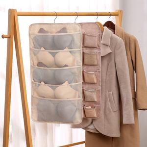 Offre Spéciale Organisateur <span class=keywords><strong>de</strong></span> rangement suspendu Organisateur <span class=keywords><strong>de</strong></span> sous-vêtements Culotte pliable Chaussettes Soutien-gorge Sac <span class=keywords><strong>de</strong></span> rangement - Product Image 1