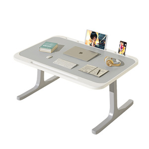 Escritorio plegable para computadora portátil, mesa de escritura pequeña para dormitorio de estudiantes y mesa de comedor perezosa para el hogar - Product Image 5