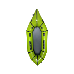 Packraft gonflable en TPU vert pour une personne, kayak de randonnée pour les lacs, les rivières et la dérive - Product Image 1