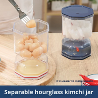 Pot de Fermentation Hermétique pour la Maison avec Verre de Qualité Alimentaire et Joint en Silicone - Idéal pour la Préparation du Kimchi, du Chou Ferme et du Yaourt