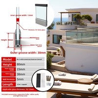 Vente en gros usine : Garde-corps de balcon et mains courantes d'escalier modernes et minimalistes en alliage aluminium-magnésium, à fixation au sol, sans perçage