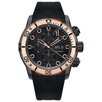 Herren Chronograph Tauchen leuchtende Gummi automatische mechanische Uhr