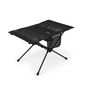 Table pliante rectangulaire en alliage d'aluminium pour l'extérieur, portable, pour camping, pique-nique, barbecue, base croisée, noir, vert militaire, kaki - Product Image 3
