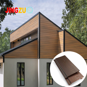 Revestimiento de Pared WPC a Precio Razonable, Panel de Pared Exterior Impermeable de 156 mm x 2900 mm con Textura de Madera <span class=keywords><strong>para</strong></span> Decoración del Hogar - Product Image 2