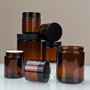 Envase de Vidrio Ámbar para Velas Aromáticas Caseras, Frasco para Velas Marrón de 50ml, 100ml, 250ml, Vaso de Vidrio para Velas, Frasco de Aromaterapia - Product Image 1