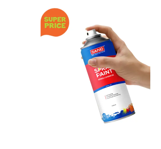 SANVO Aerosol Acrílico Nitro Spray Paint para Car Care Pintura colorido personalizado 400ml