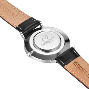 Montres pour couples de style minimaliste populaires, boîtier en acier inoxydable, montres pour amoureux, 40 mm, mouvement japonais, montre à quartz - Product Image 6