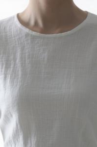 定制柔软感觉褶皱中长长袖o领商务休闲装的新设计 - Product Image 6