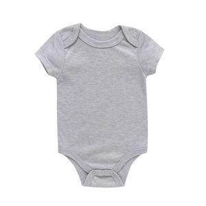 Solid Color Short Sleeve <strong>Onesies</strong> Bodysuits Cotton Ropa Para Bebes Romper Baby Clothes Wholesale <strong>Cheap</strong> 100% Polyester Summer - Product Image 5