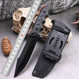 Cuchillo de Caza de Alta Calidad al por Mayor, Cuchillo Táctico de Supervivencia de Hoja Fija Multifunción con Mango de Nailon y Funda - Product Image 4