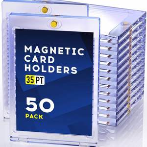 Protège-cartes magnétique 35PT pour cartes de jeu, anti-poussière et anti-UV, marque-page - Product Image 1