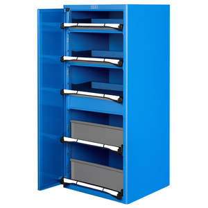 Fami Master Key Comfort C0-EH=36X36 Drawer <b>Cabinet</b> 714x751x1500 Mm Anthracite <b>Grey</b> Ral7016 Tool Storage - Product Image 2