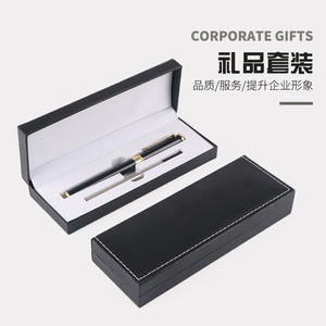 カスタムビジネスギフトボックス付きのプレゼントブランド品質のペンセット追加のインクリフィル付きの青赤の金属ローラーペンセット - Product Image 5