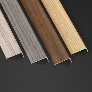 Profilé d'angle en L en alliage d'aluminium à grain <span class=keywords><strong>de</strong></span> bois, profilé <span class=keywords><strong>de</strong></span> finition pour sol en bois à angle droit, <span class=keywords><strong>bande</strong></span> <span class=keywords><strong>de</strong></span> recouvrement <span class=keywords><strong>de</strong></span> carrelage pour seuil - Product Image 2