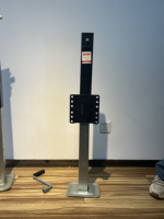 Vérin de remorque à boulonner de 8000 lb, stabilisateurs réglables robustes à voyage vertical de 28.6 pouces pour remorques utilitaires, yachts et bateaux-Nouveau