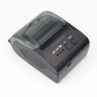YUANAIDC Printer penerimaan termal portabel, Printer Mini hitam putih, kompatibel dengan 203dpi kecepatan tinggi 58mm