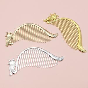 <span class=keywords><strong>Peigne</strong></span> à cheveux <span class=keywords><strong>de</strong></span> renard en alliage <span class=keywords><strong>de</strong></span> Lutin électrophorétique préservant la couleur, couvre-chef Hanfu Diy, couronne polyvalente <span class=keywords><strong>de</strong></span> style ancien et, Ele - Product Image 3