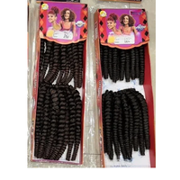 2X Extensions de cheveux afro torsadés au crochet, pré-bouclés, dreadlocks en fibre haute température, double trame machine, pleine densité