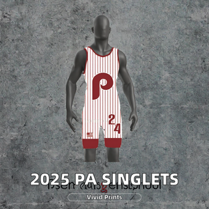 Débardeur de lutte personnalisé pour hommes 2026, imprimé numérique extensible, avec logo frontal PENNSYLVANIA International, en Spandex/Polyester - Product Image 2