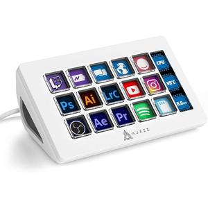 Ajazz AKP153E Visual <strong>Keyboard</strong> LCD Display Keys Programmable Shortcut <strong>Keyboard</strong> Macro Keys Programmable Desktop <strong>Controller</strong> - Product Image 1