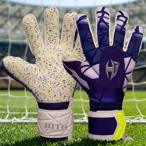 Gants de gardien de but en latex de haute qualité, paume imprimée en silicone, gants de football de sécurité, nouvelle conception de qualité supérieure - Product Image 2