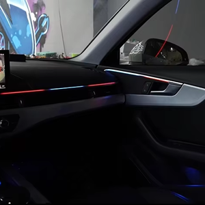 Luz Ambiental para Auto, 27 LED, Grabado Láser, Color Arcoíris Fantasma, Kit de Iluminación Interior para Audi A4L 2017-2024 - Product Image 1