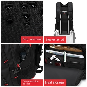 <span class=keywords><strong>Sac</strong></span> à dos de voyage personnalisé extra large pour <span class=keywords><strong>ordinateur</strong></span> portable Port de chargement USB <span class=keywords><strong>Sac</strong></span> de travail pour collège et lycée Doublure Oxford pour hommes et femmes - Product Image 4